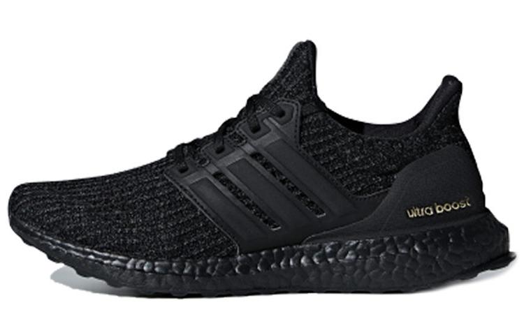 Adidas Ultra Boost 4.0 Triple Black Gold Women's