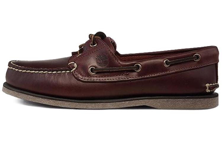 Timberland Leather Handmade Boat Shoes Brown