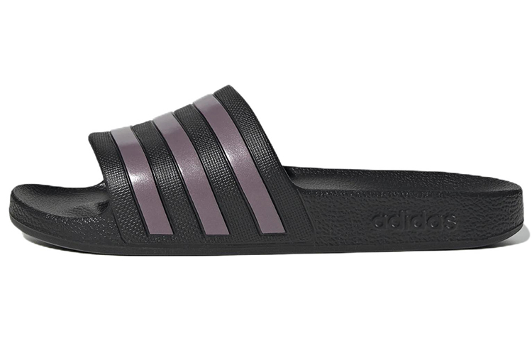 Adidas Adilette Aqua 'Black Purple' Women's
