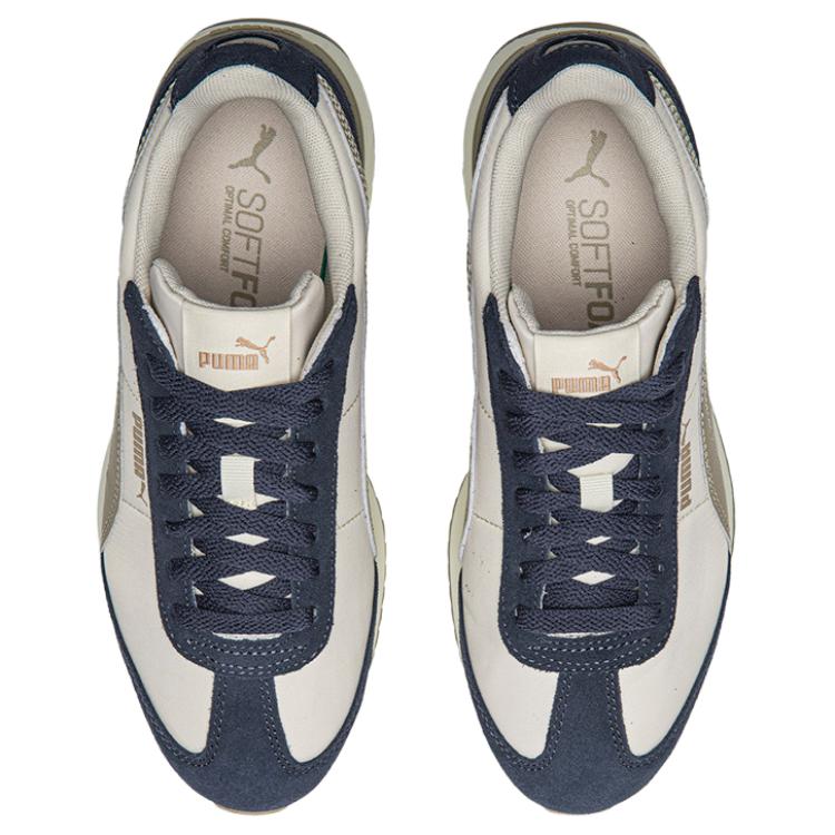 PUMA R78 Nylon Abrasion Resistant Low Top Casual Shoes Unisex Beige Blue купить в интернет-магазине Yoocart с быстрой доставкой по России.