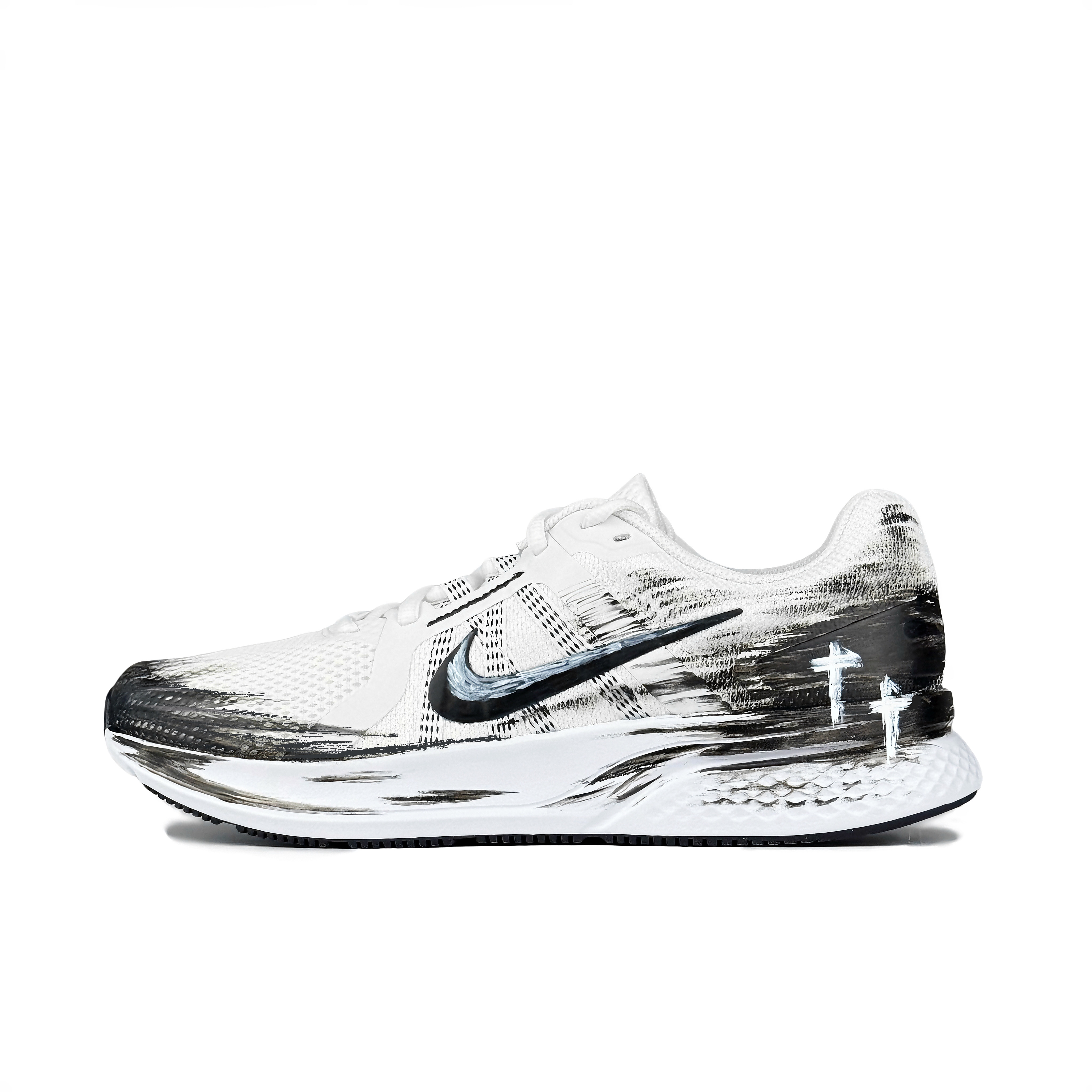Nike Run Swift 2 Abrasion Resistant Breathable Low Top Running Shoes Men's White
