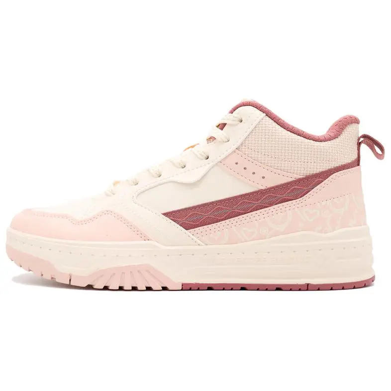 361° Coverage Thermal Slip Resistant High top Skateboard Shoes Women's Pink