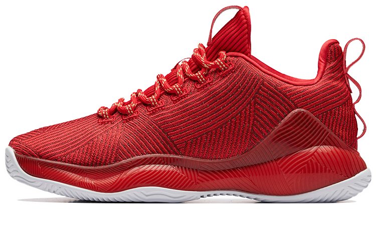 Anta Cushioning, Wear Resistant Low top Basketball Shoes Men's Red