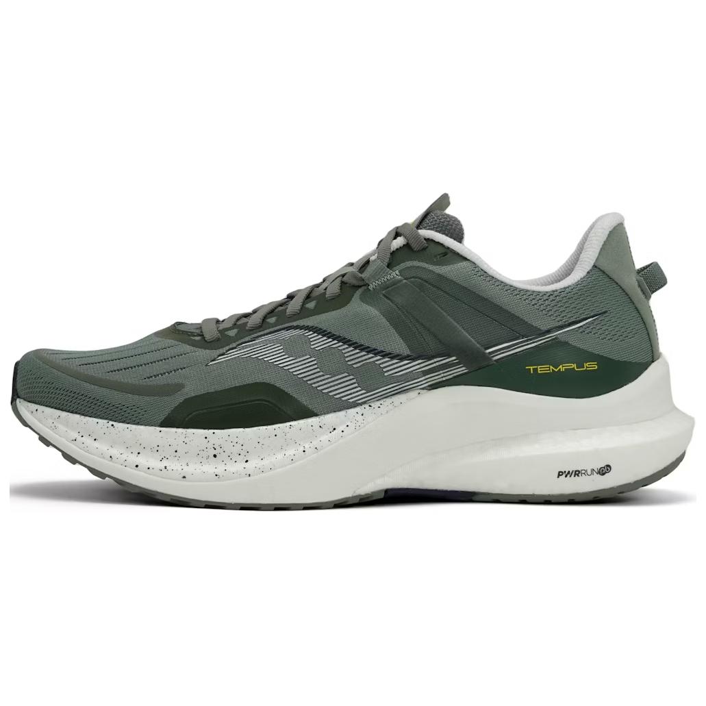 Saucony Tempus TanTu 1 Shock Absorbers Slip Resistant Breathable Low top Running Shoes Men's Gray