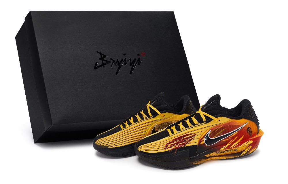 Nike GT Cut 3 Turbo Basketball Shoes Unisex Low top Black/Yellow/Red