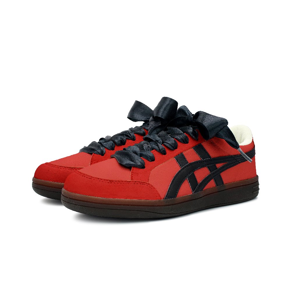 Onitsuka Tiger Advanti Non slip Lightweight Low Top Skateboard Shoes Unisex Red Black