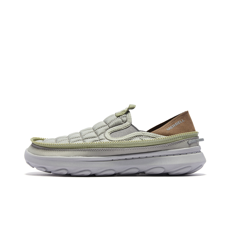 MERRELL Hut Moc 2 Slip-on Abrasion-Resistant Slip-Resistant Low-Top Comfortable Casual Shoes Men's Bean Gray Green