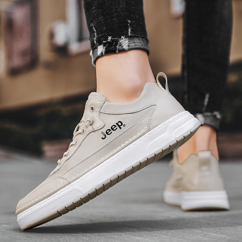Jeep Skateboard Shoes Men's Low top Apricot купить в интернет-магазине Yoocart с быстрой доставкой по России.