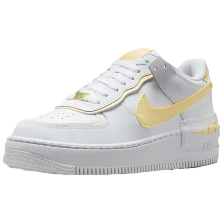 Nike Air Force1 Shadow Abrasion Resistant Low Top Skateboard Shoes Women's White