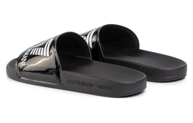 EMPORIO ARMANI Slide Slippers Women's Black купить в интернет-магазине Yoocart с быстрой доставкой по России.