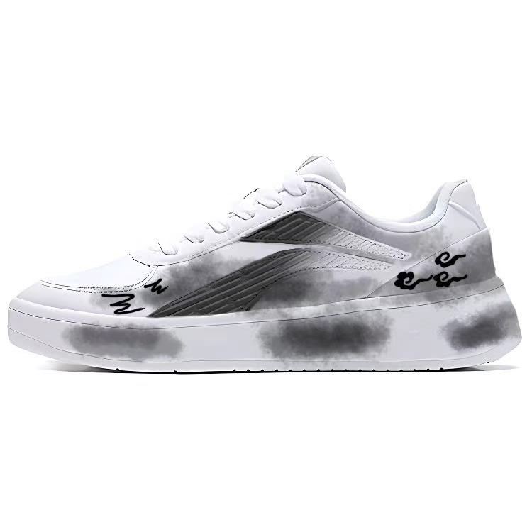 LiNing Thermal Slip Resistant Lightweight Low Top Skateboard Shoes Men's Black