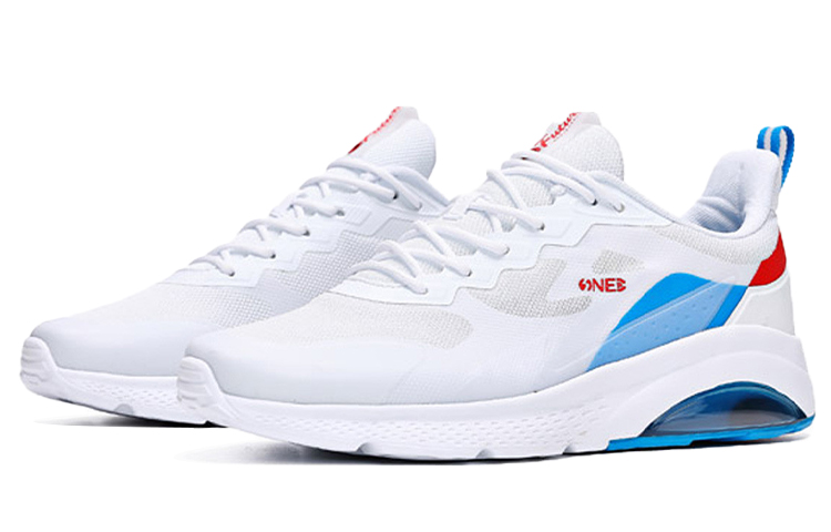 361° Durable Breathable Low-Top Sports Casual Shoes Men's White Blue