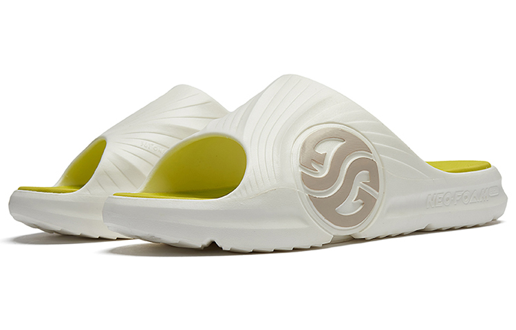 361° Quiet Slide Slippers Men's White Green купить в интернет-магазине Yoocart с быстрой доставкой по России.