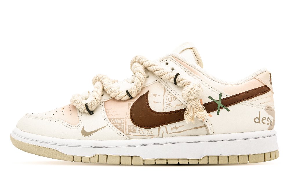Nike Dunk Low-Top Skateboard Shoes Men's Umber Gold
