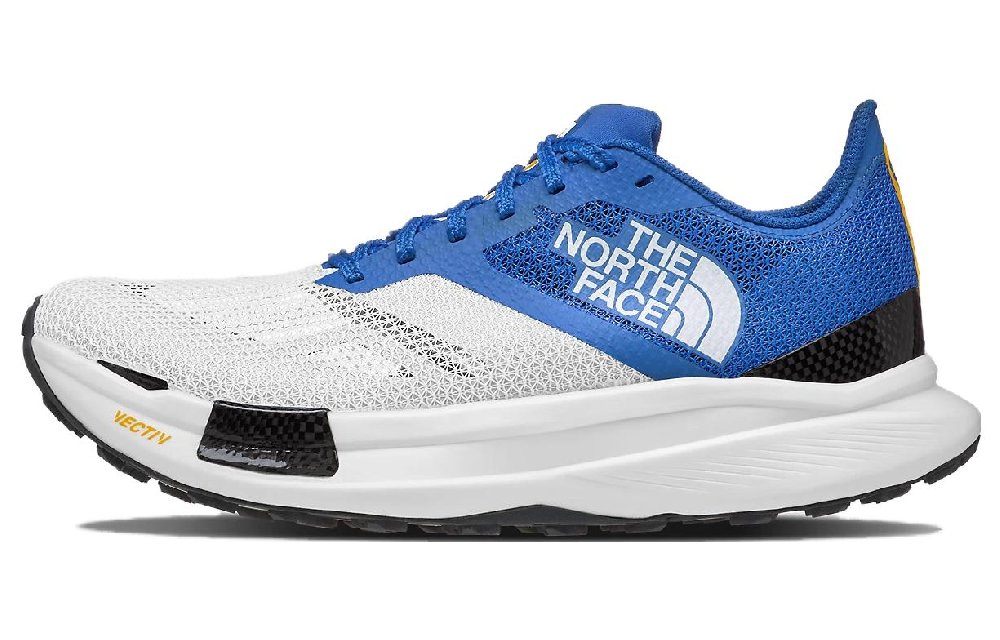 THE NORTH FACE SUMMIT Cushioned Slip-Resistant Low-Top Running Shoes Men's White/Bright Blue