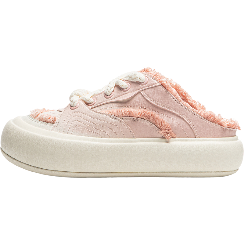 LiNing Puff Mule Casual Shoes Women's Pink White
