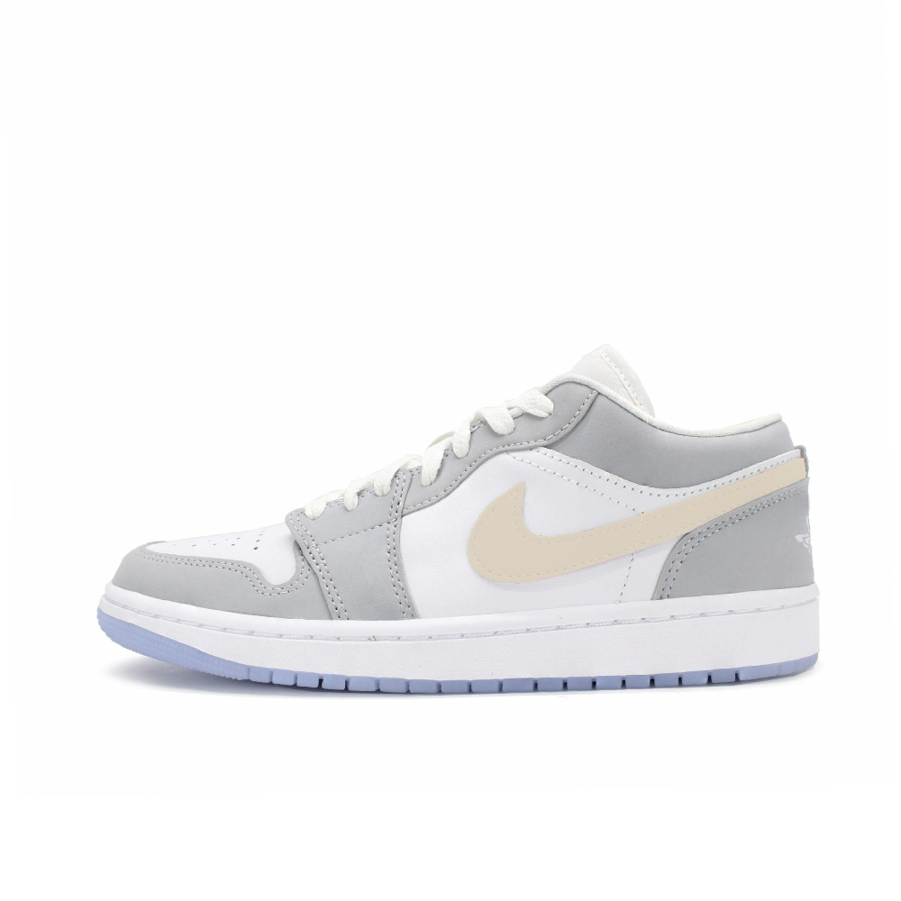 Jordan Air Jordan 1 Anti Slip Wear Resistant Low Top Vintage Basketball Shoes Women's White Yellow