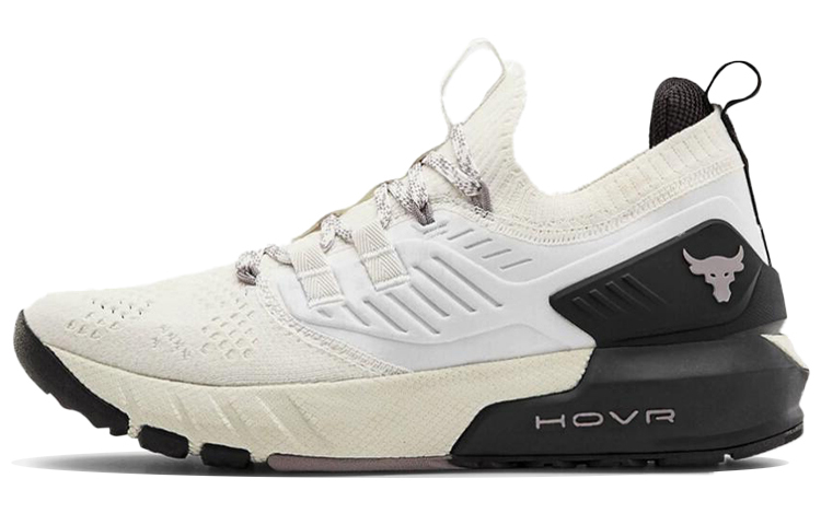 Under Armour Project Rock 3 Training Shoes White/Black Women's