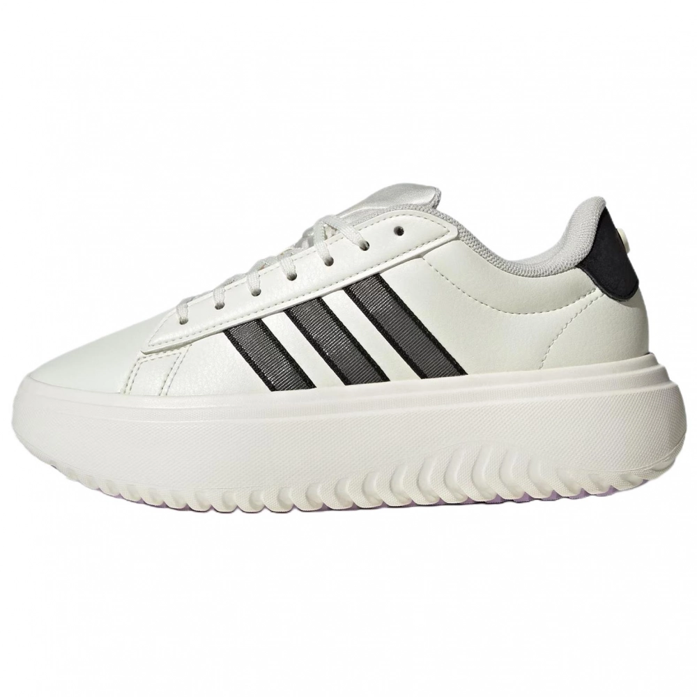 Adidas GRAND COURT PLATFORM Low top Tennis Shoes Women's White Black
