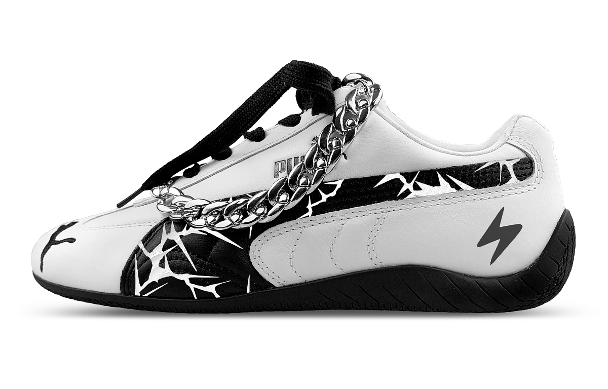 PUMA Speedcat Low top Casual Shoes Unisex Black White