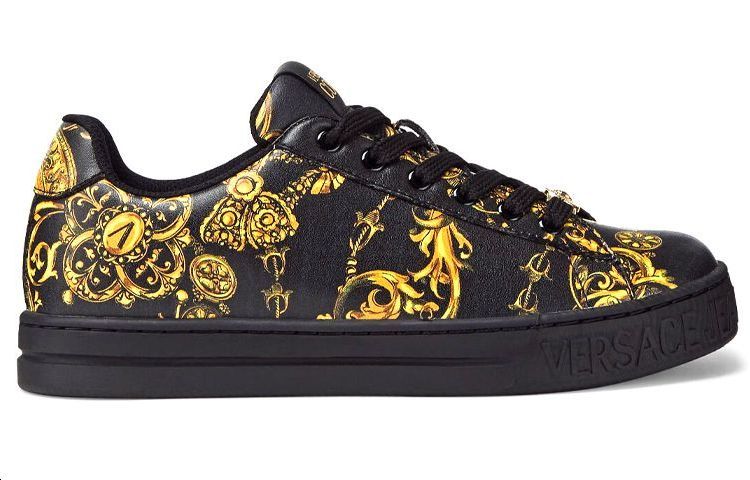 VERSACE Court 88 "Baroque Print" Sneakers Black Gold Women's’s купить в интернет-магазине Yoocart с быстрой доставкой по России.