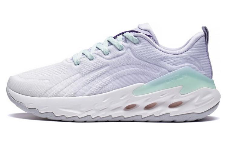 LiNing Yuedong 1.0 Durable Breathable Low-Top Running Shoes Women's White Purple