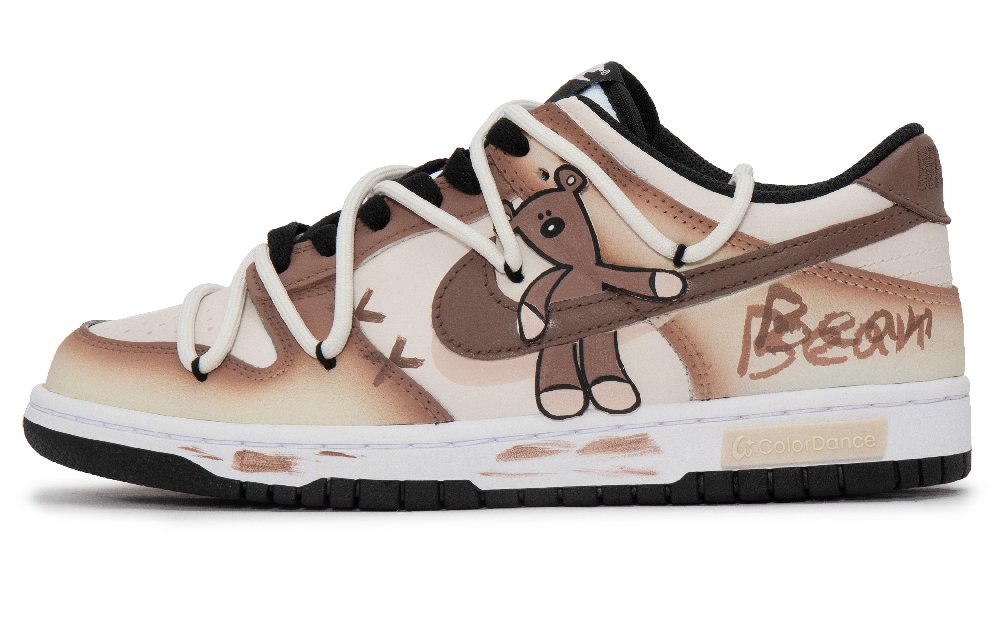 Nike Dunk Skateboard Shoes Unisex Low-Top Brown White