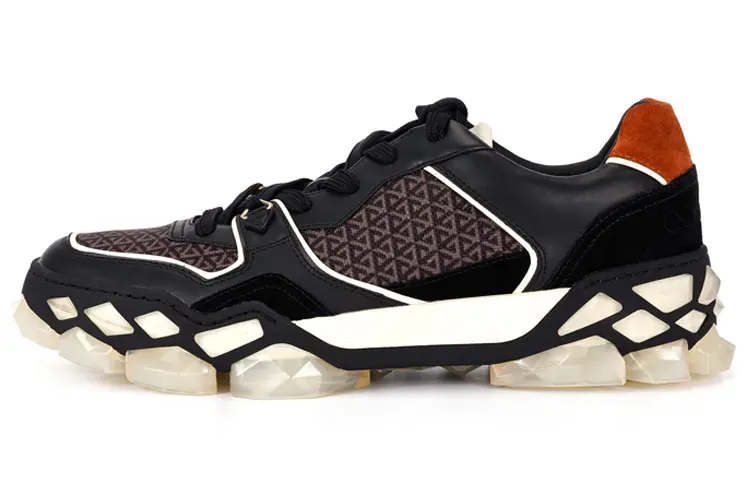 Jimmy Choo Diamond X Trainer/M Low Top Casual Shoes Men's Black
