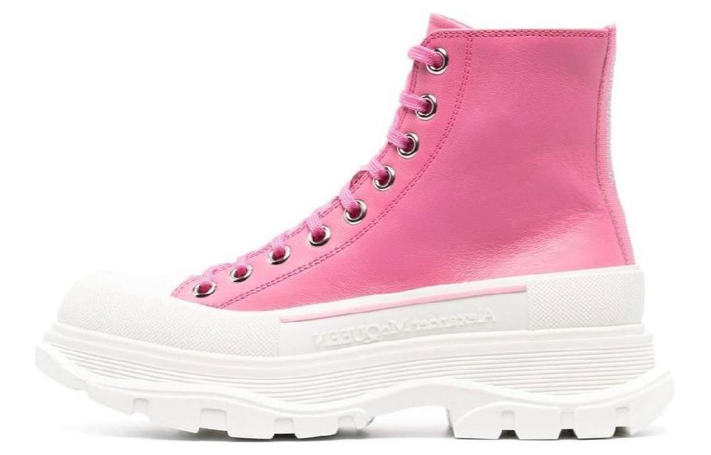 Alexander McQueen Logo Detailed Lace-Up Boots Women's