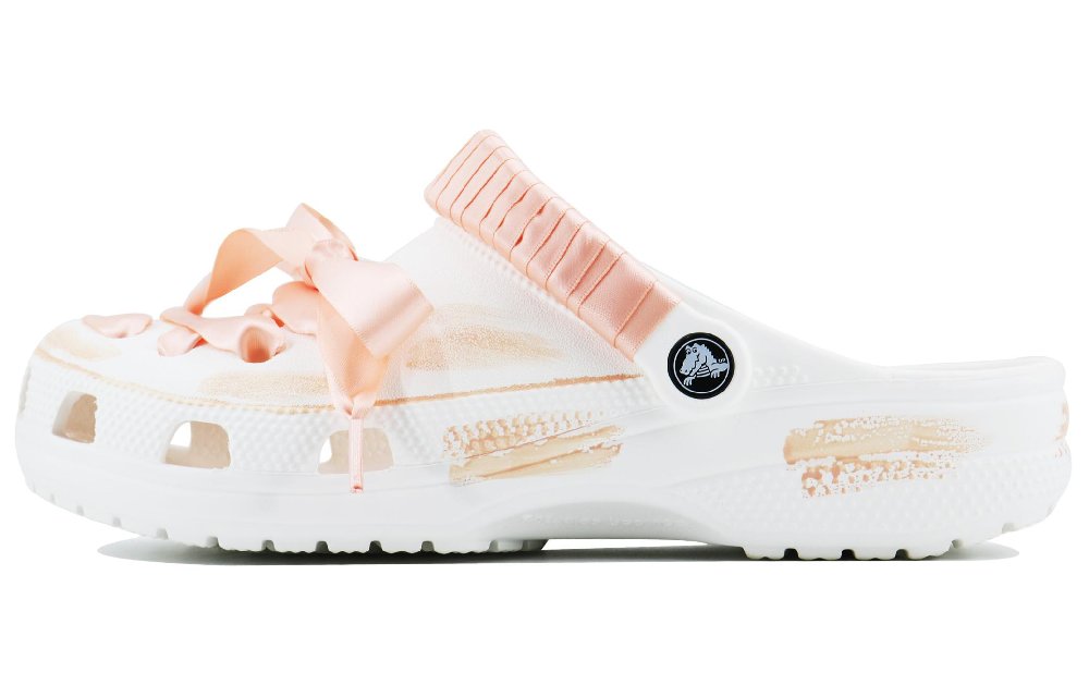 Crocs Classic Clog Peach Sweetheart SDS Clogs Unisex White