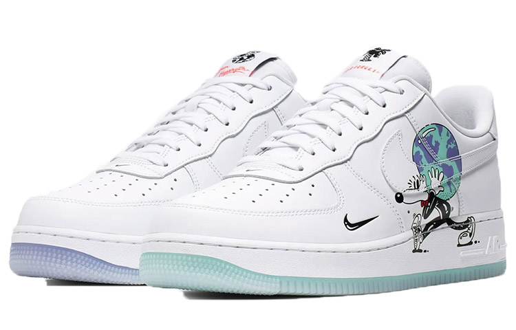 Nike X Steven Harrington Air Force 1 Low Flyleather Qs 'Earth Day' купить в интернет-магазине Yoocart с быстрой доставкой по России.