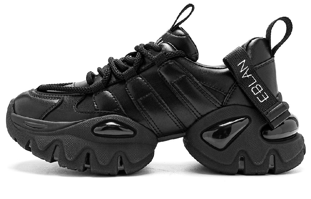 EBLAN Low Top Chunky Sneakers Women's Black