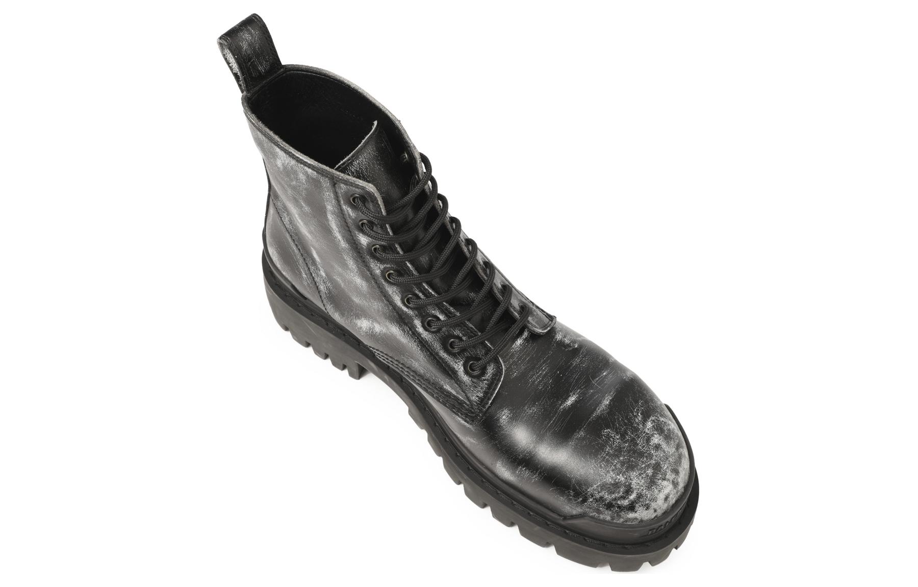 Balenciaga Strike Ankle Boots Black Leather купить в интернет-магазине Yoocart с быстрой доставкой по России.