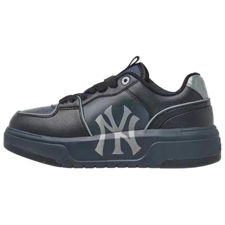 MLB New York Yankees Low-Top Skateboard Shoes Unisex Black