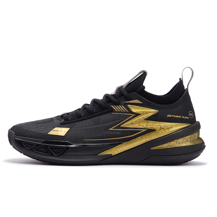 361° BIG3 5.0 Pro Basketball Shoes Men's Low top Obsidian Black/Crown Gold
