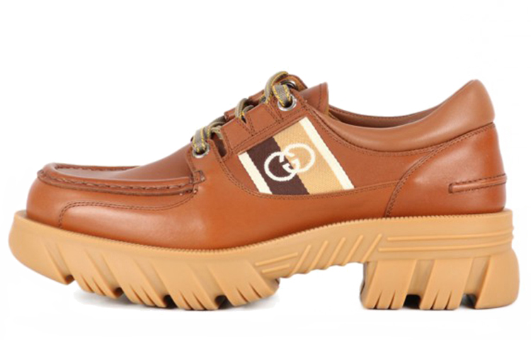 GUCCI Ankle-Length Martin Boot Men's Brown