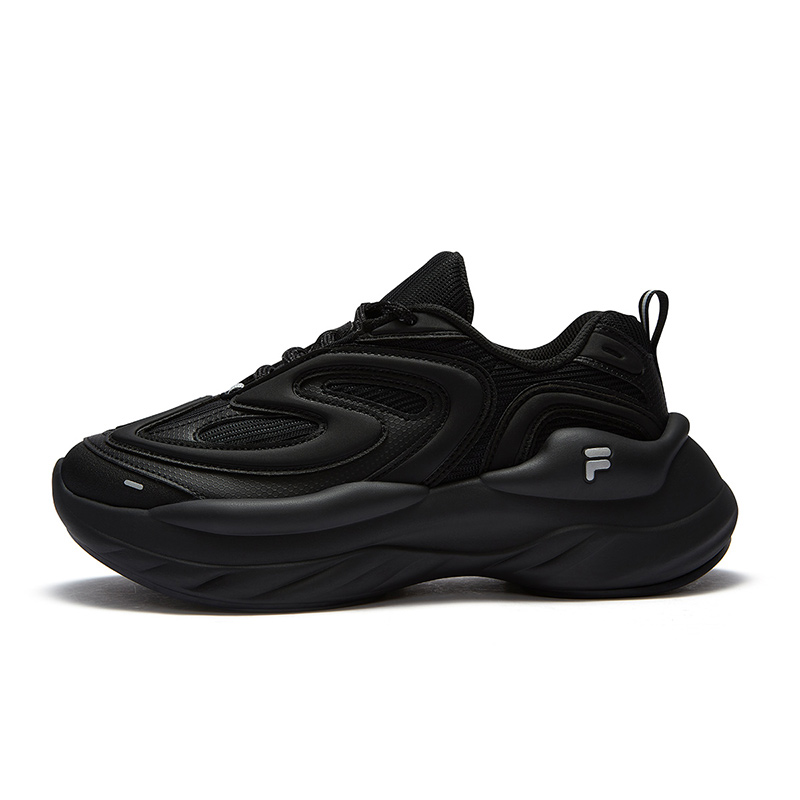FILA FUSION BUZZARD Meteor Shoes Durable Coverage Moisture-Wicking Low-Top Casual Shoes Women's Black