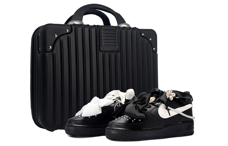 Nike Air Force 1 Skateboard Shoes Women's Low-Top Black/White