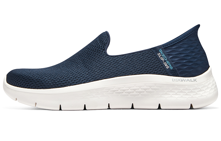 Skechers Slip Ins Slip-Ins Technology Cushioning Wear-Resistant Low-Top Casual Shoes Women's Blue White