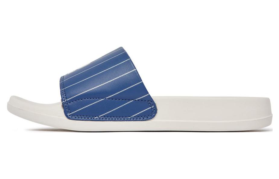 MLB Slipper Rubber Sole Slide Slippers Unisex White Blue