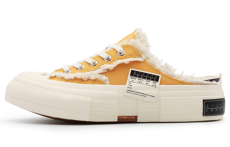 VESSEL G.O.P.Slip On Yellow Low-Top Skateboard Shoes Unisex Yellow