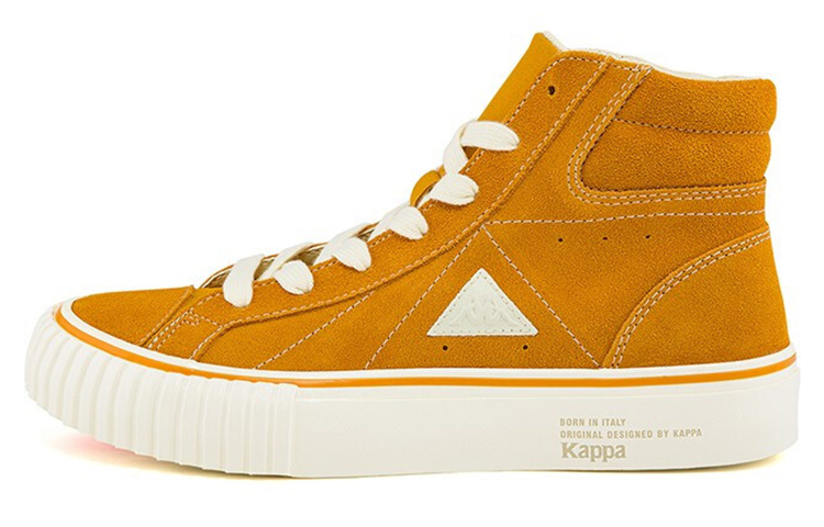 Kappa High-Top Skateboard Shoes Unisex Yellow