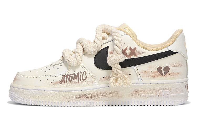 Nike Air Force 1 Low Low-Top Skateboard Shoes Women's Beige