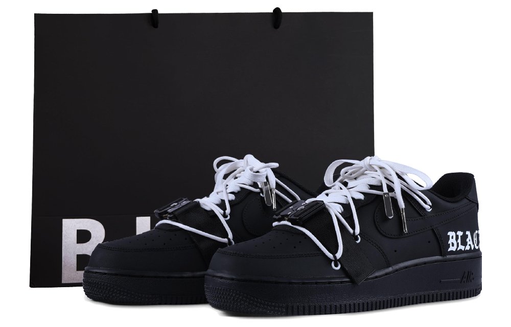 Nike Air Force 1 07 Air Force 1 Wear-Resistant Balance Low-Top Skateboard Shoes Women's Black White