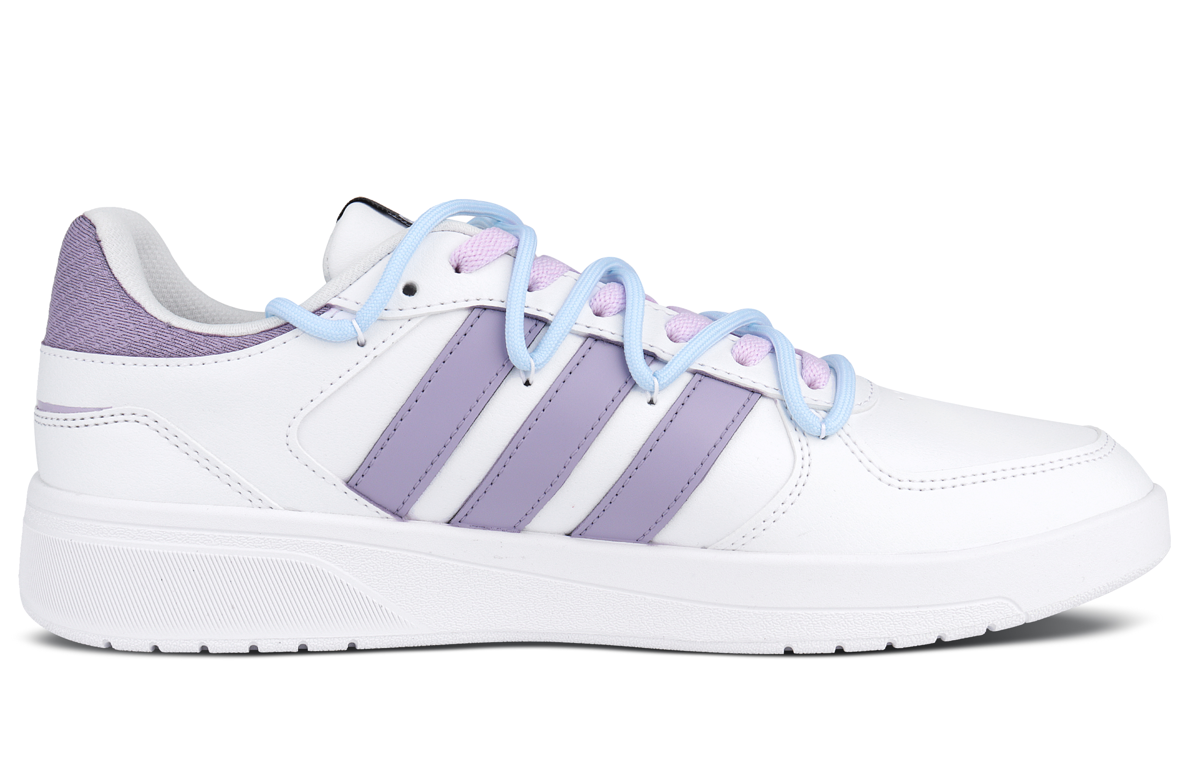 Adidas Neo Courtbeat Slip Resistant, Abrasion Resistant, Lightweight Low top Skateboard Shoes Unisex Light Purple