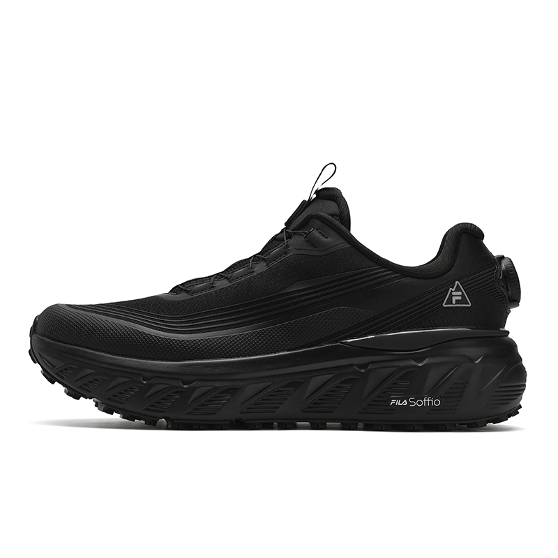 FILA BOA EXPLORER Breathable Low Top Running Shoes Men's Black