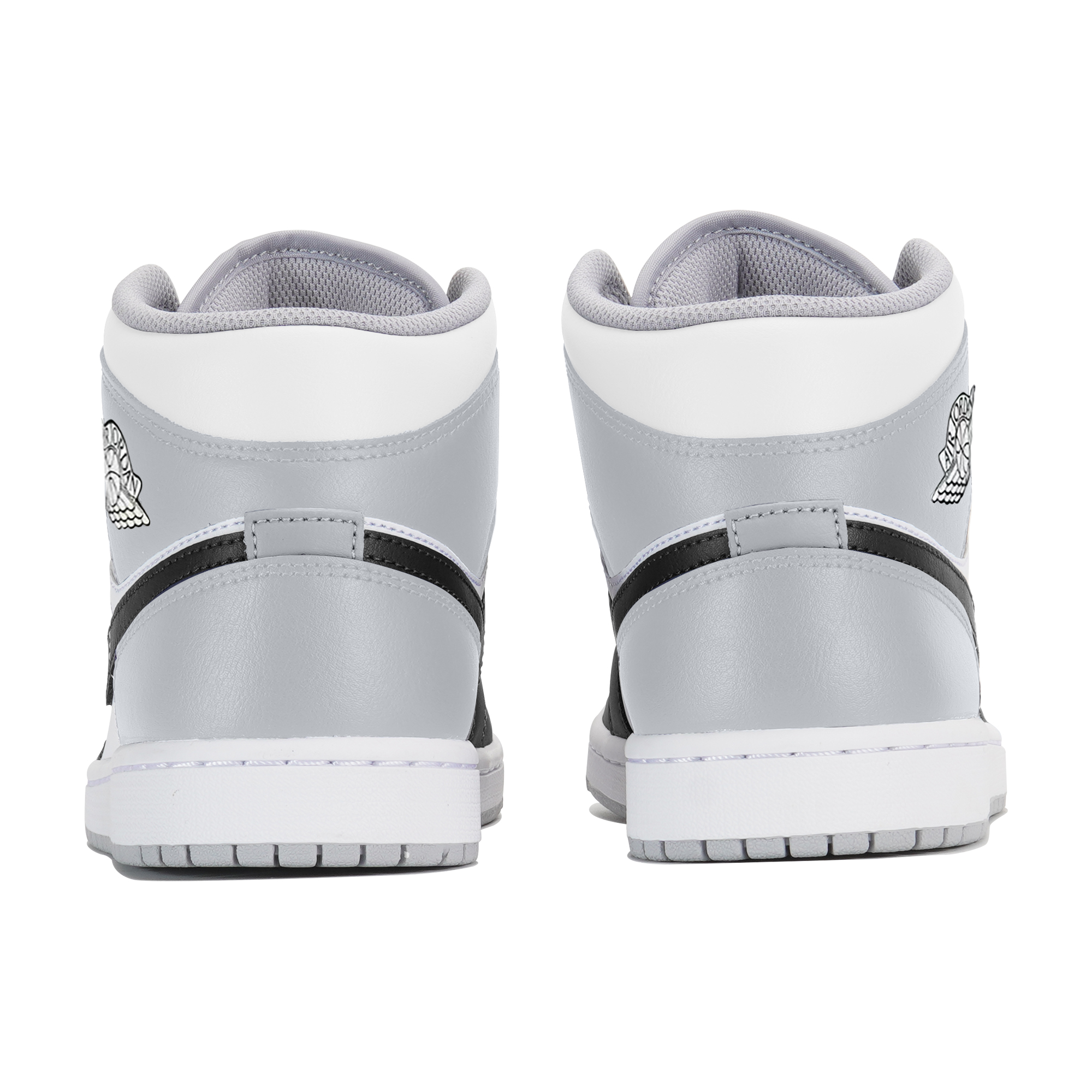 Jordan Air Jordan 1 Wear-Resistant Mid-Top Vintage Basketball Shoes Men's Gray Black купить в интернет-магазине Yoocart с быстрой доставкой по России.