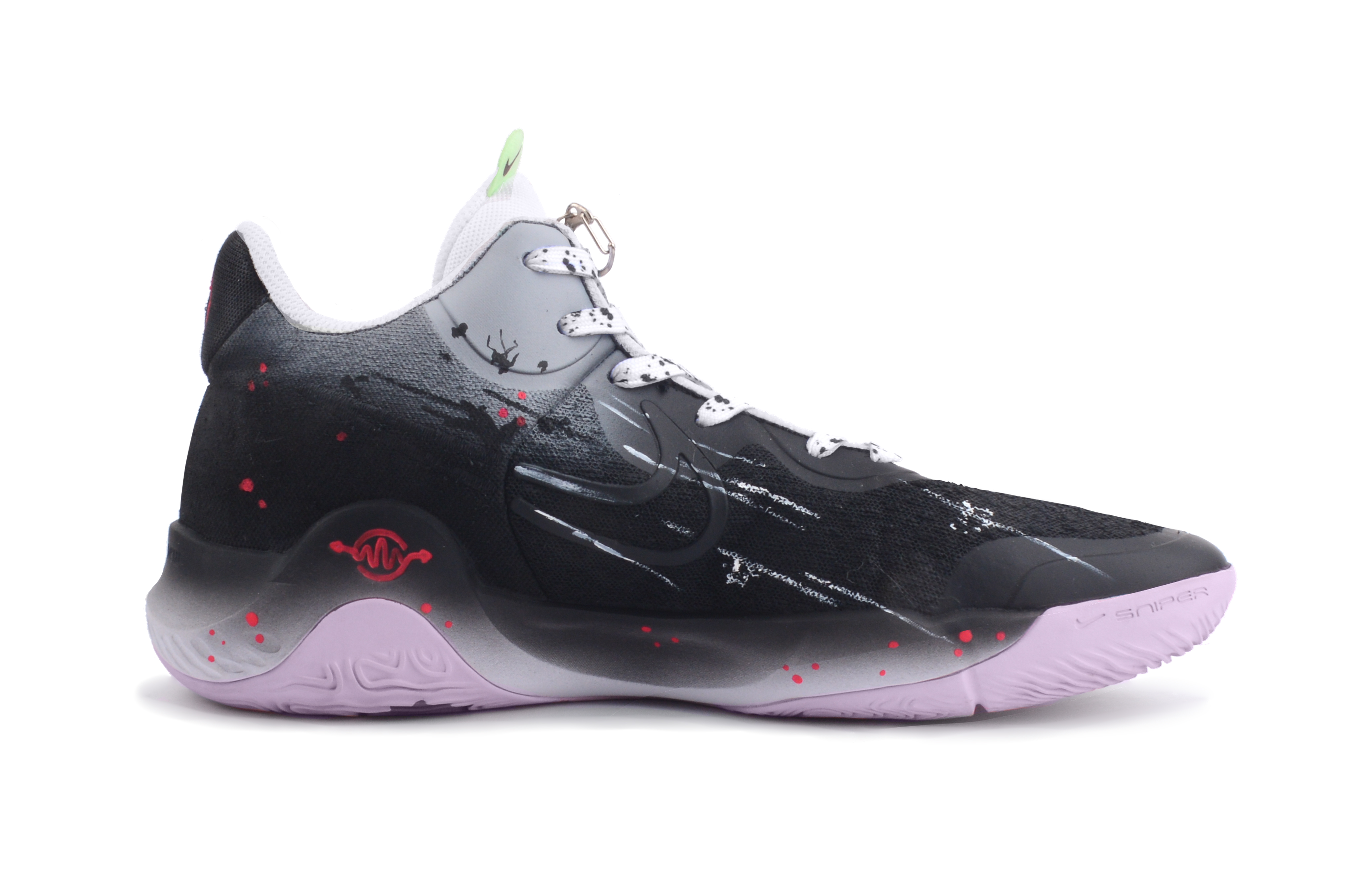 Nike KD Trey 5 IX Sickles Messenger Mid top Basketball Shoes Unisex Black Red