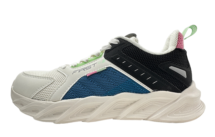 361° Abrasion Resistant Breathable Low Top Running Shoes Women's White Blue