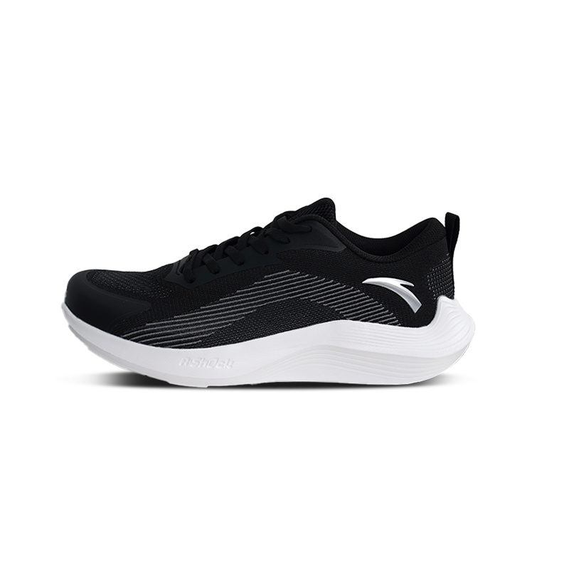 Anta Low Top Running Shoes Men's Black White